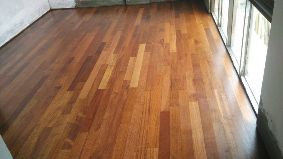 Parquet Mini Flooring Kayu Jati Grade B - Gambar 2