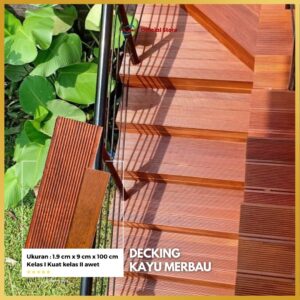 Lantai Kayu Outdoor / Kayu Decking Merbau Papua
