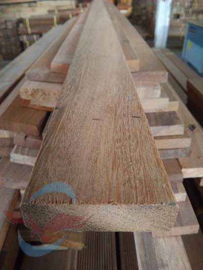 Lantai kayu Outdoor / Decking kayu Bengkirai Polos