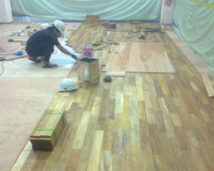 Flooring Jati Ukuran Standar Grad B - Gambar 3