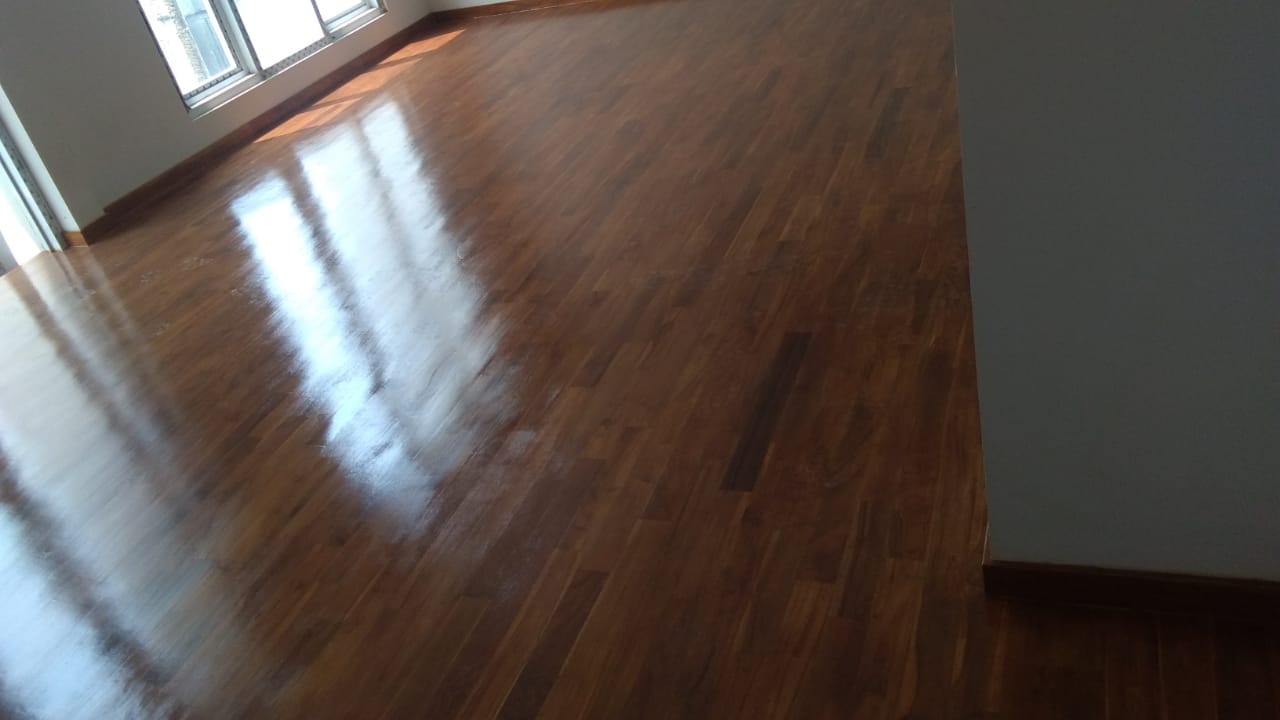 Parquet Mini Flooring Kayu Jati Grade B - Gambar 3