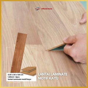 Harga Lantai Laminate Perbox, Ukuran 0,83 x 20 x 120 cm, Anti Air dan Anti Gores