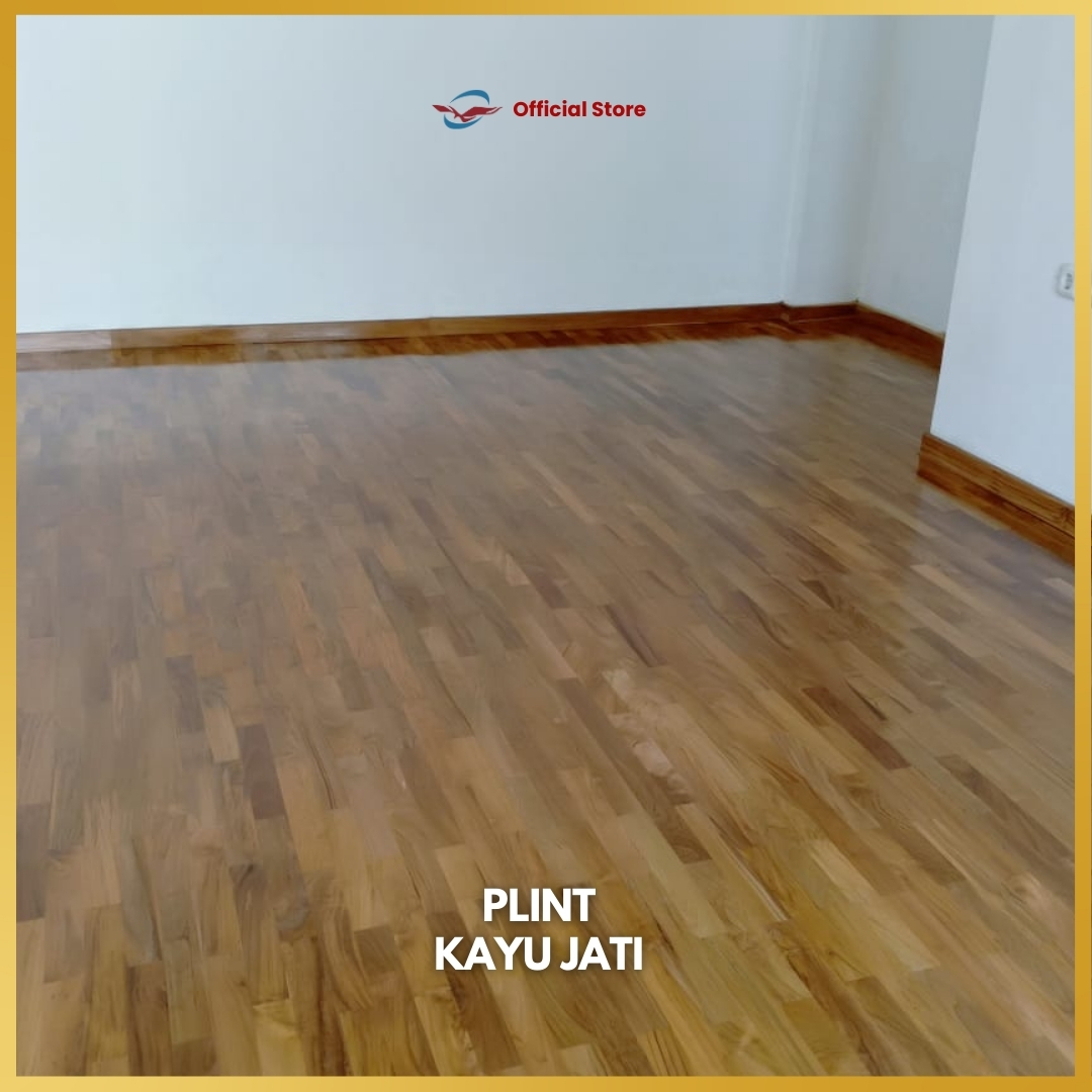 Plint Kayu Jati Per Meter UK 1 x 7 x 100 cm - Gambar 2